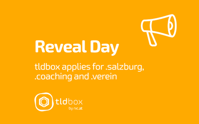 Three strong strings paired with decades of domain expertise: tldbox is applying for .salzburg, .verein, and .coaching